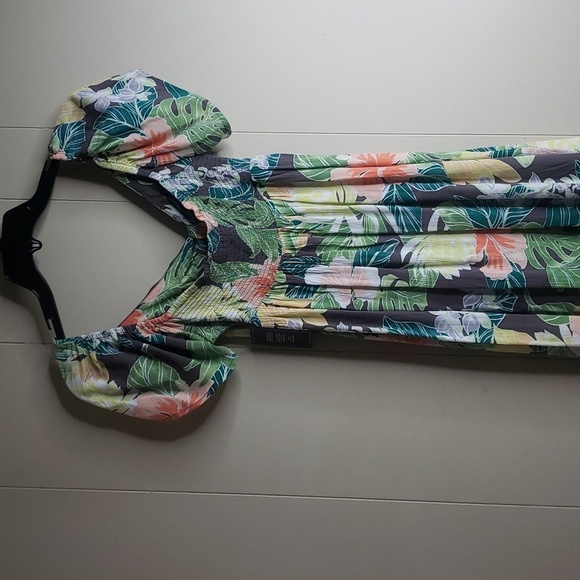 Volcom Excapism Mini Cut Out  Dress Slate Grey - Picture 9 of 16